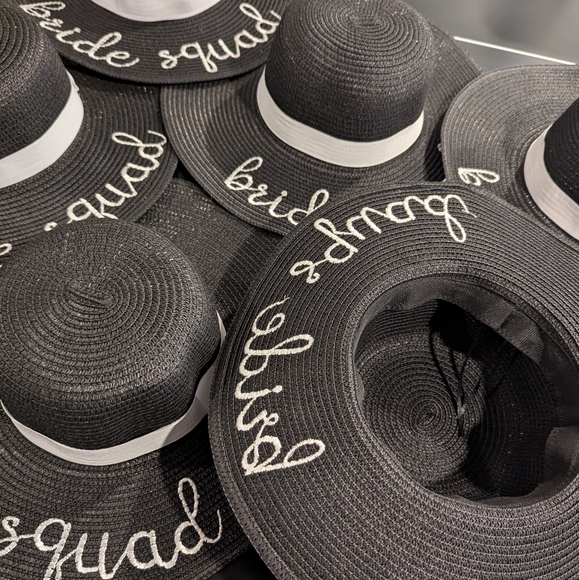 6x Bride Squad Sun Hats - Picture 6 of 6